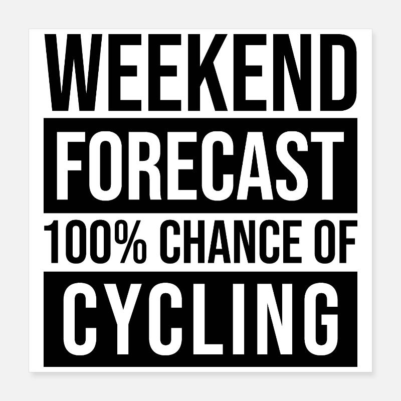 cyclisme Poster 40 x 40 cm