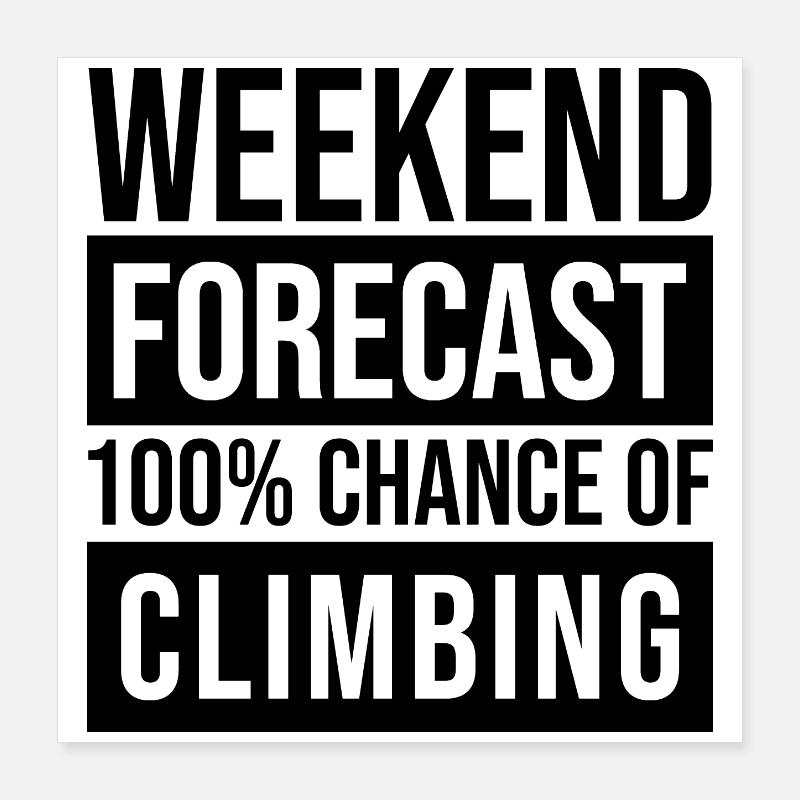 Bergsteiger Poster 40x40 cm