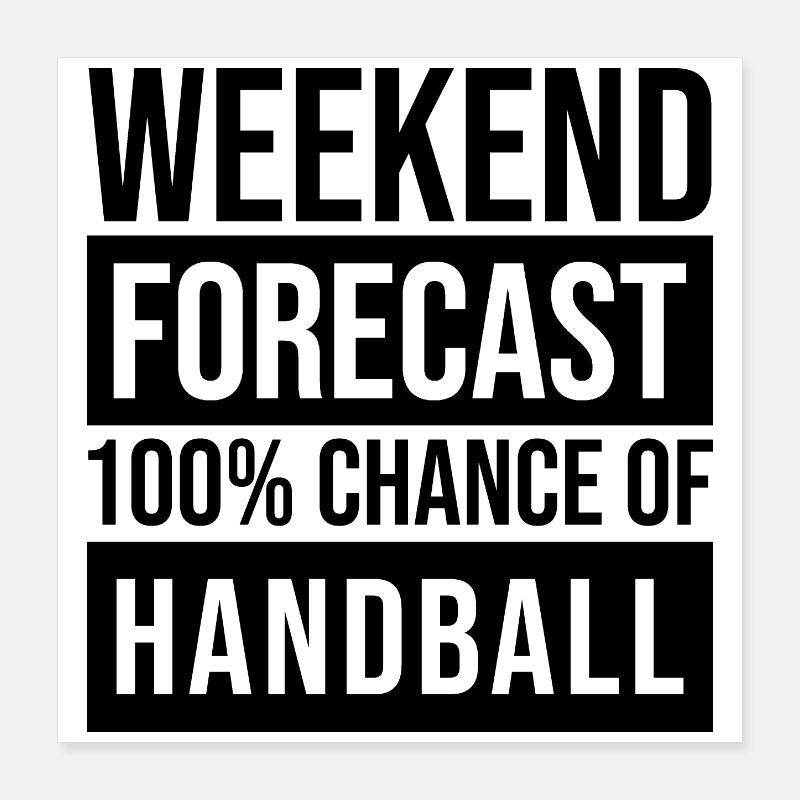 handball Poster 40 x 40 cm