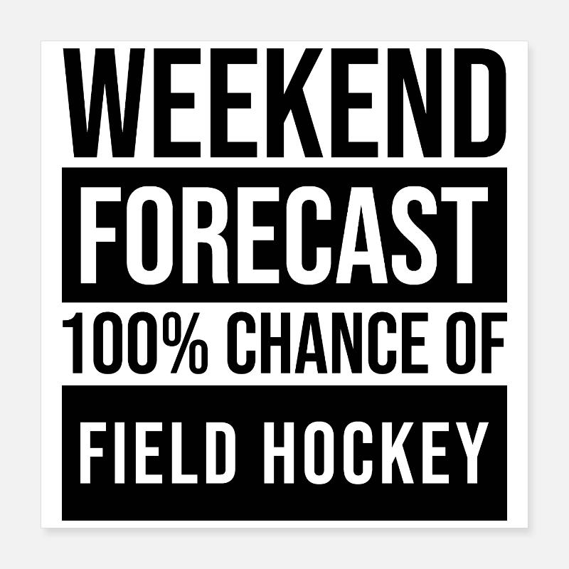 Field Hockey Poster 16" x 16" (40x40 cm)