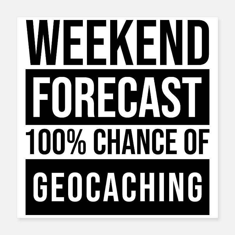 géocache Poster 40 x 40 cm