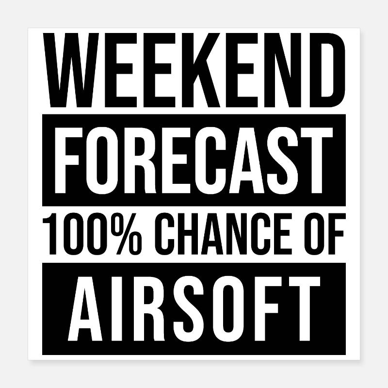 Airsoft Poster 16" x 16" (40x40 cm)