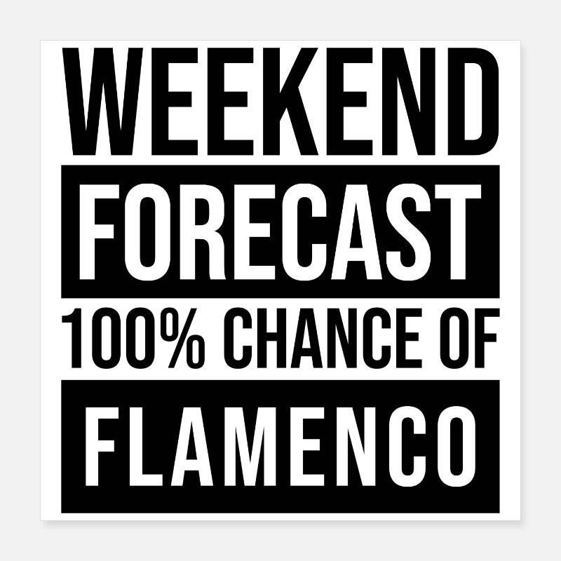 flamenco Poster 40 x 40 cm