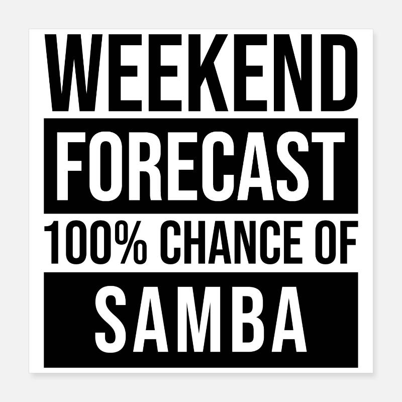 Samba Poster 40 x 40 cm