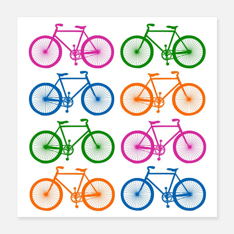 Vélo Poster 40 x 40 cm