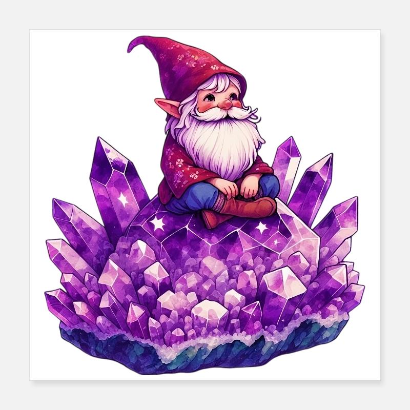 Gnome Poster 40 x 40 cm