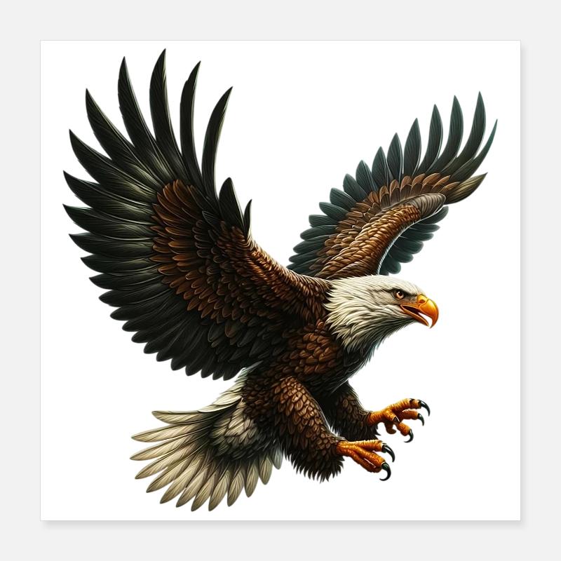 Adler Poster 40x40 cm