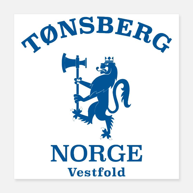 Tonsberg Norge Norwegen Poster 40x40 cm