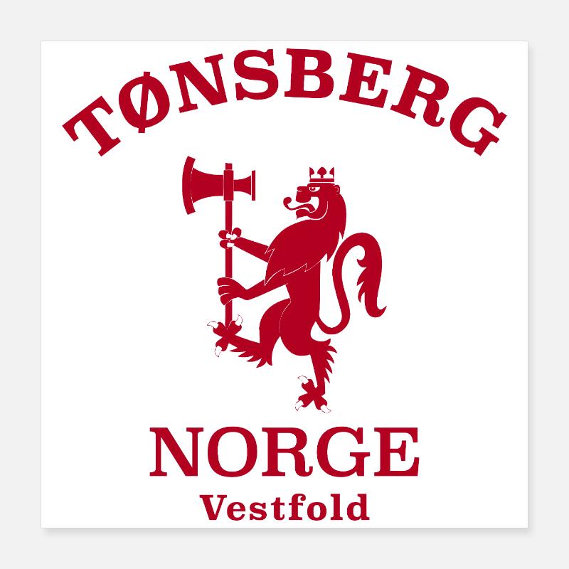 Tonsberg Norge Norwegen Poster 40x40 cm