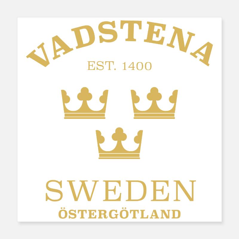 Vadstena, Suède, Suède Poster 40 x 40 cm
