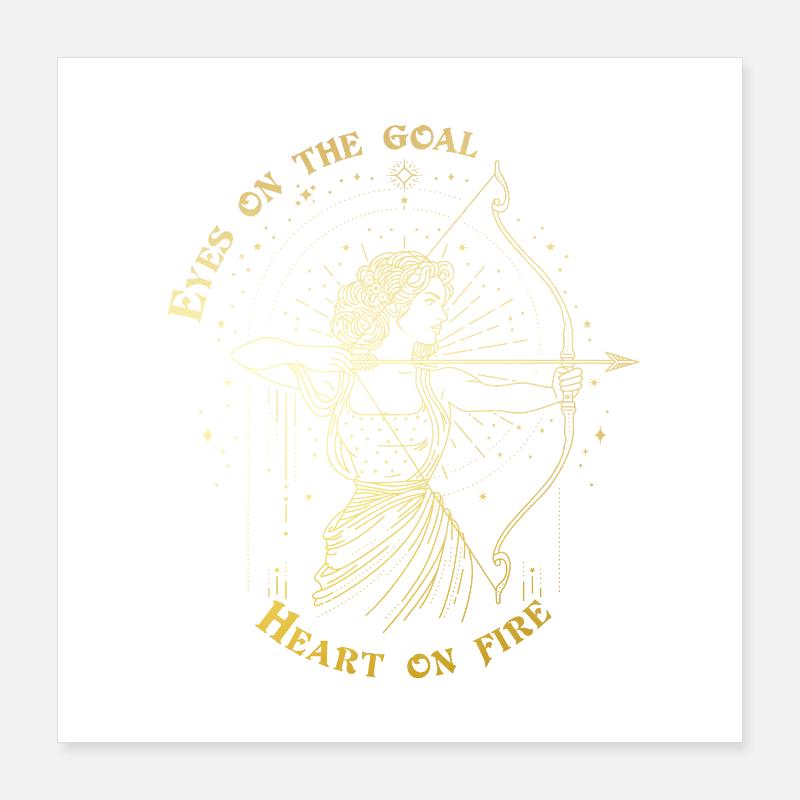 Schütze Sternzeichen Bogenschütze Sternzeichen Geschenk Poster 40x40 cm