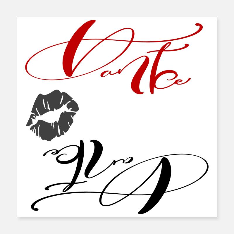 Merci Poster 40 x 40 cm