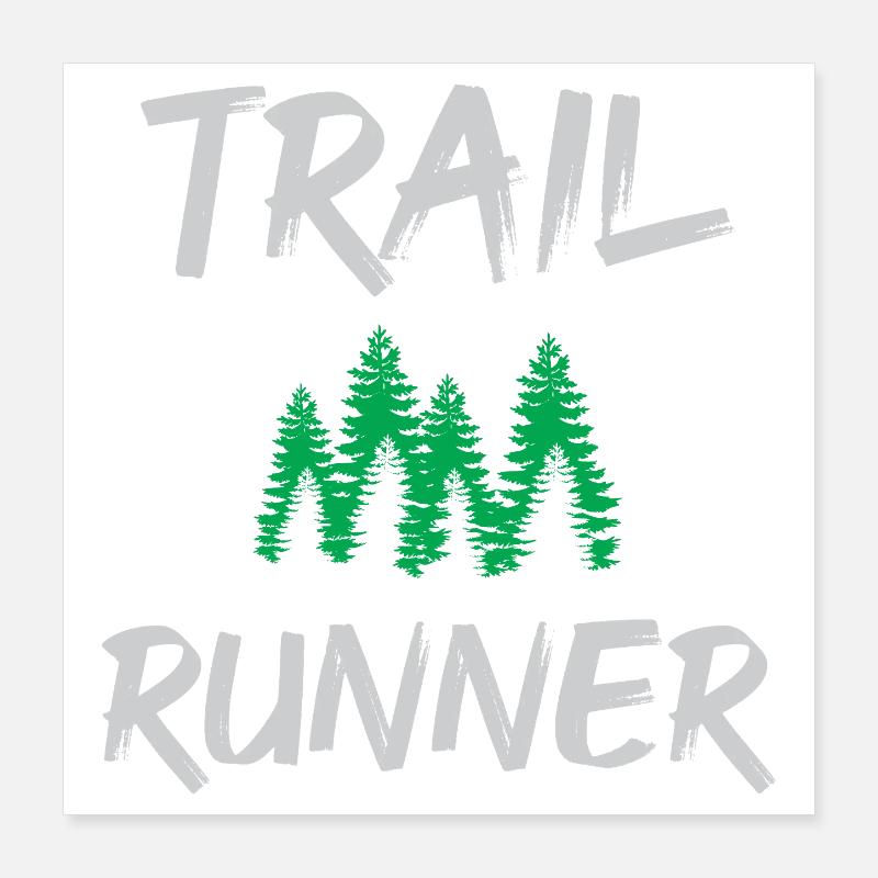 Trailrunner Poster 40x40 cm