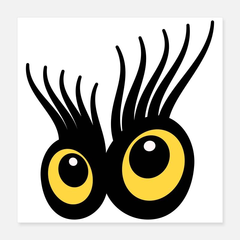 Augen Poster 40x40 cm