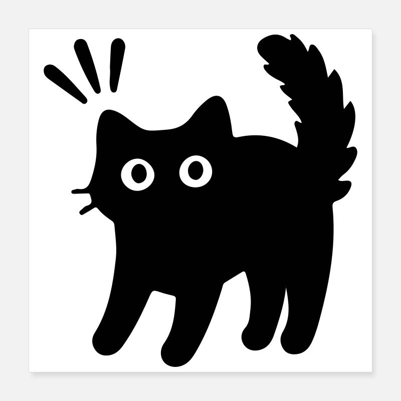 Kater Katze Poster 40x40 cm