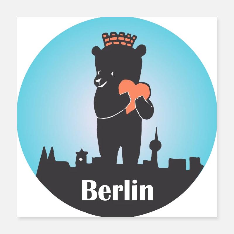 Berlin Poster 16" x 16" (40x40 cm)