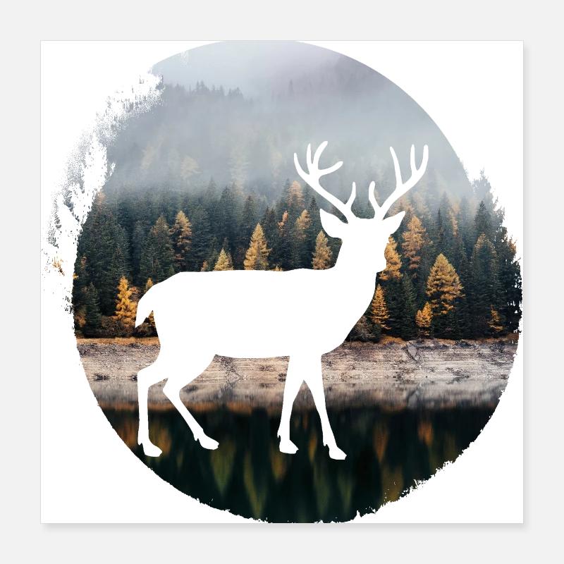 Plage d’eau de mer Poster 40 x 40 cm