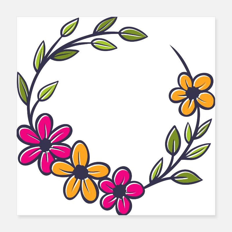 Flower Blume Pflanze Poster 40x40 cm