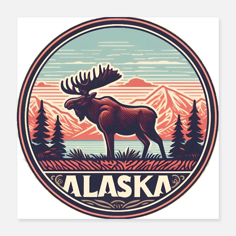 Alaska - Orignal Poster 40 x 40 cm