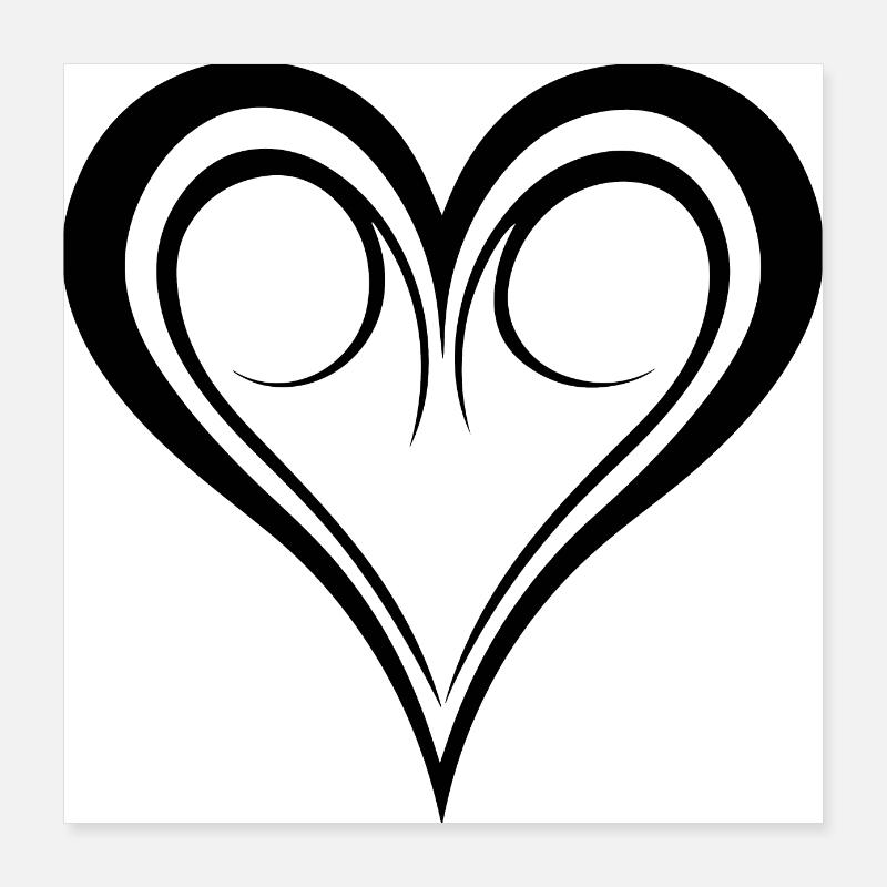 Heart Poster 16" x 16" (40x40 cm)