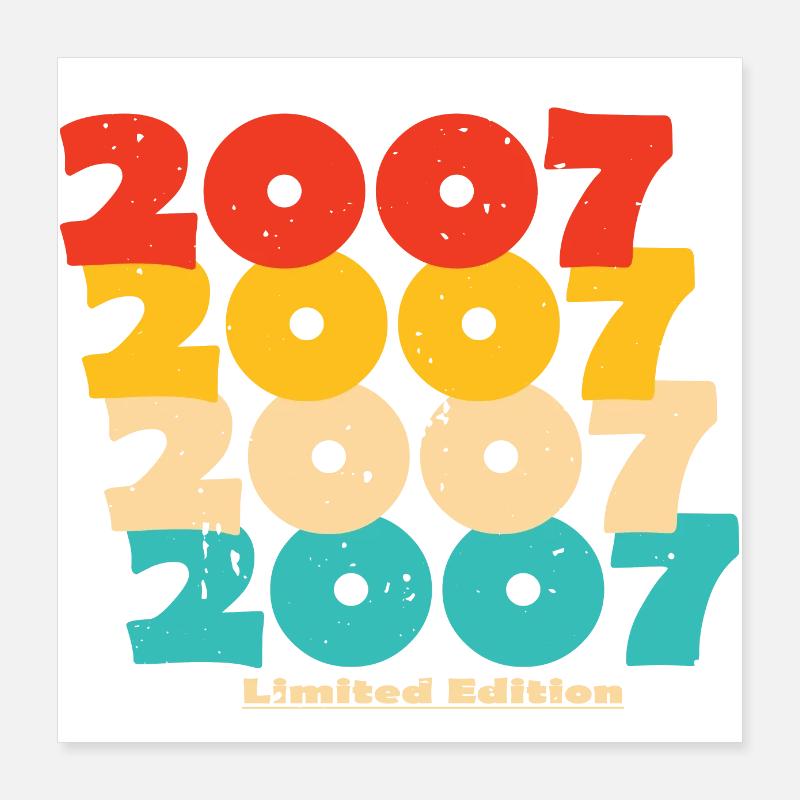 2007 : Edition Limitée - 17e anniversaire Poster 40 x 40 cm