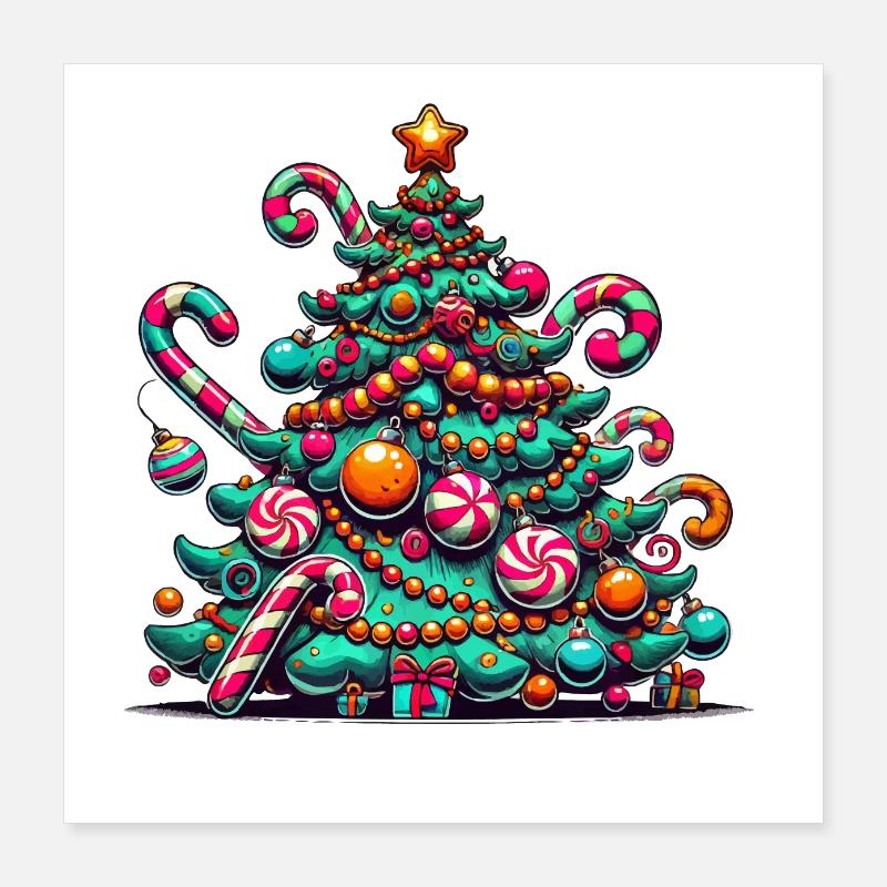 Tannenbaum Poster 40x40 cm