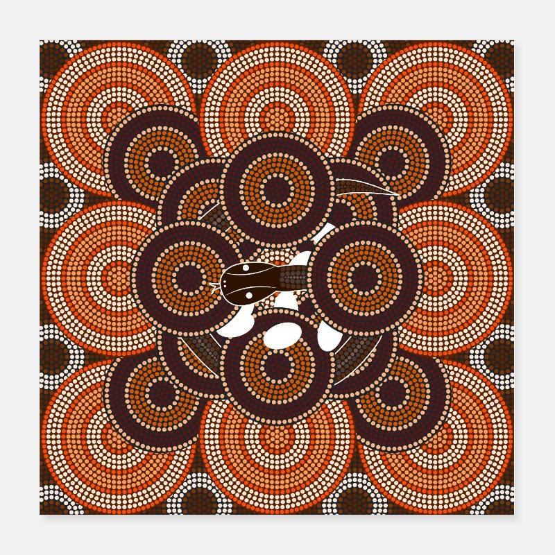 Serpent dans le nid Poster 40 x 40 cm