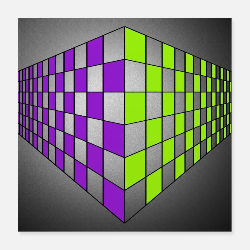 Moderne Kunst Poster 40x40 cm