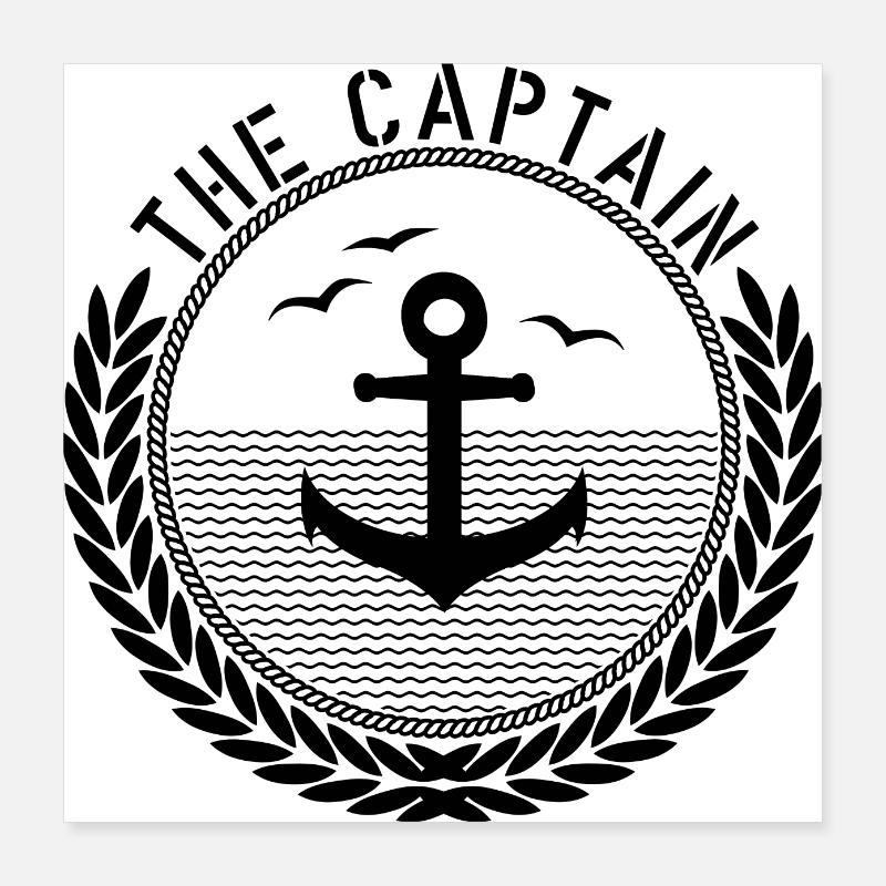 Il capitano - Ancora Poster 40x40 cm