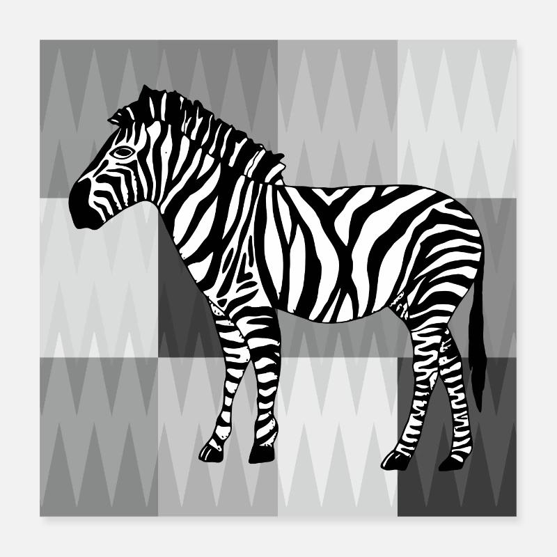 zebra crossing Poster 16" x 16" (40x40 cm)
