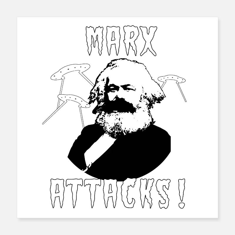 MARX ATTACKS! Poster 16" x 16" (40x40 cm)