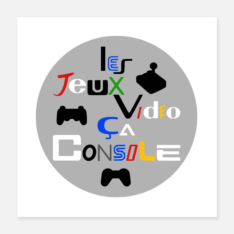 VIDEOSPIELE, DIESE KONSOLE! Poster 40x40 cm
