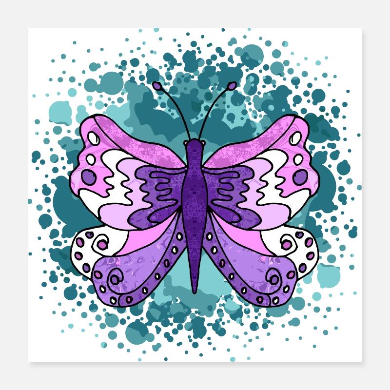 butterfly Poster 16" x 16" (40x40 cm)