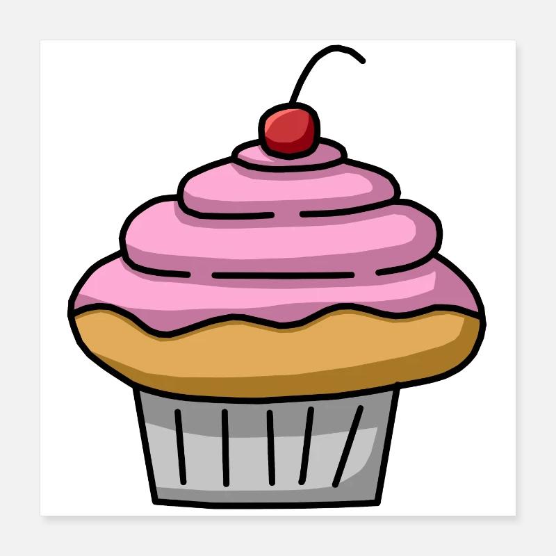 Petit gâteau Poster 40 x 40 cm