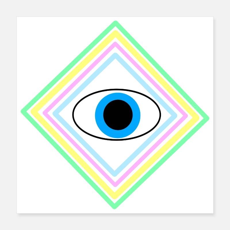 Eye square Poster 16" x 16" (40x40 cm)