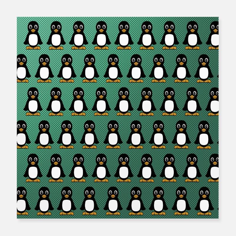 Le Pingouin Poster 40 x 40 cm