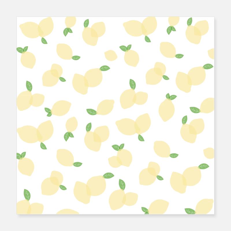 Zitronen Poster 40x40 cm
