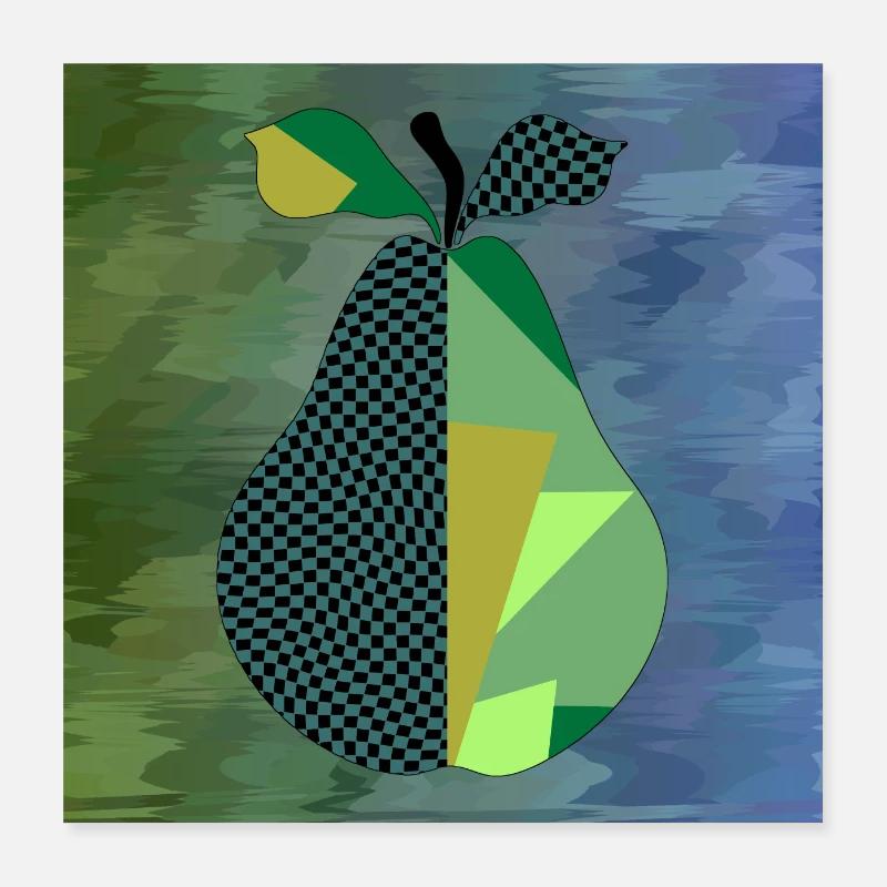 Poire Poster 40 x 40 cm