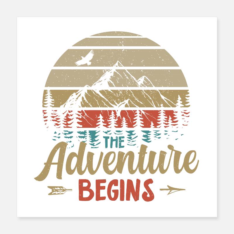 Hikes | Hiking hiking hiker gift idea Poster 16" x 16" (40x40 cm)