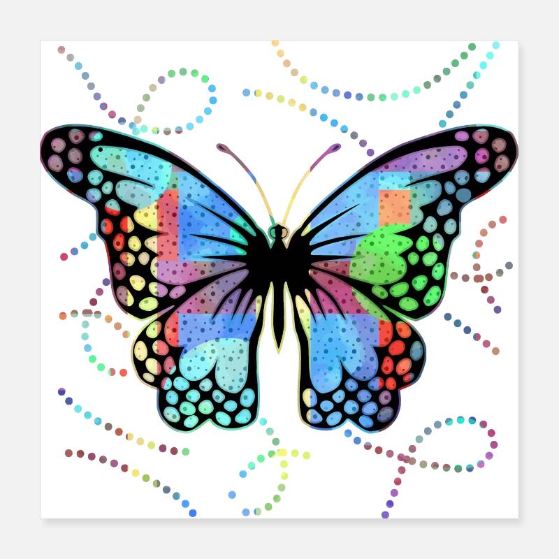 papillon Poster 40 x 40 cm