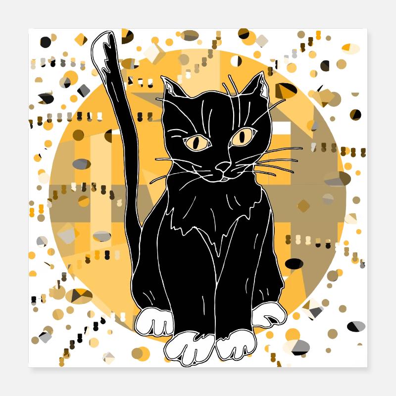 Chat Poster 40 x 40 cm