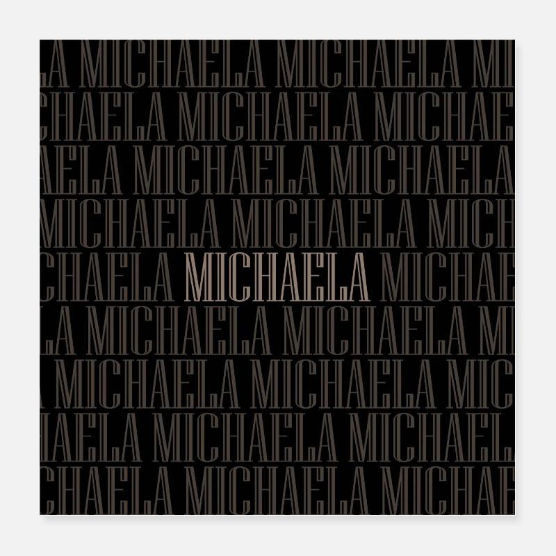 Michaela Name Vorname Muster Poster 40x40 cm