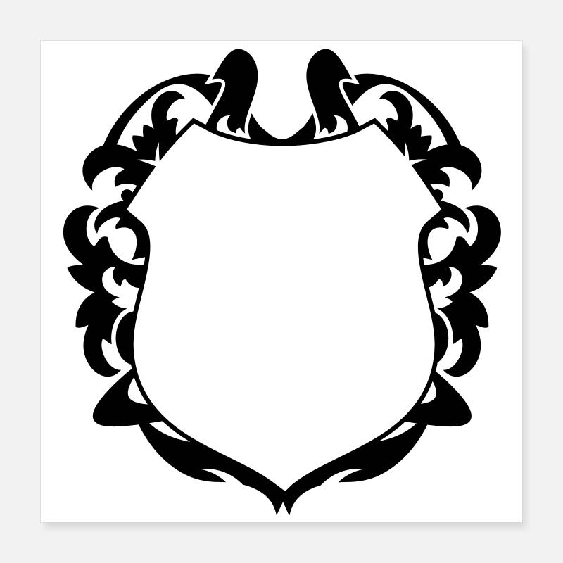 Un blason Poster 40 x 40 cm
