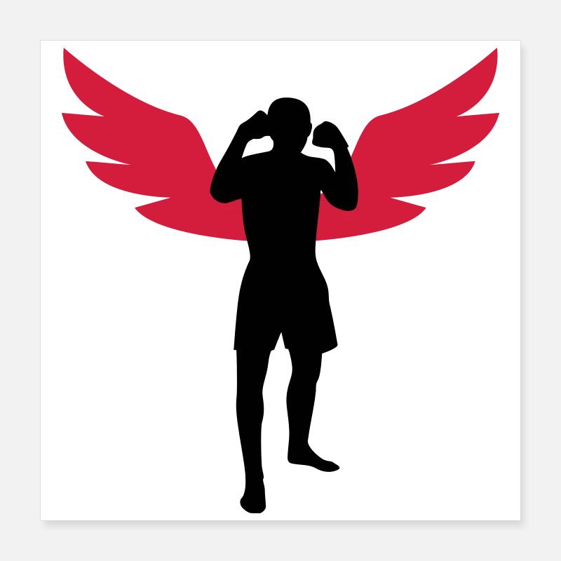 Kickboxing / Kick-Boxeur / Kick Boxing Poster 40 x 40 cm