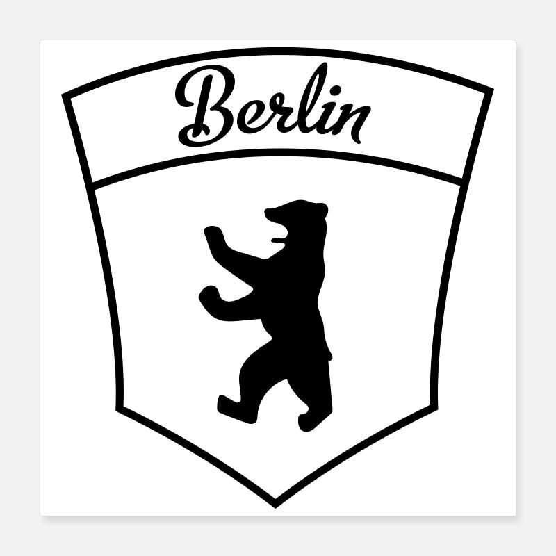 Berlin Poster 40x40 cm