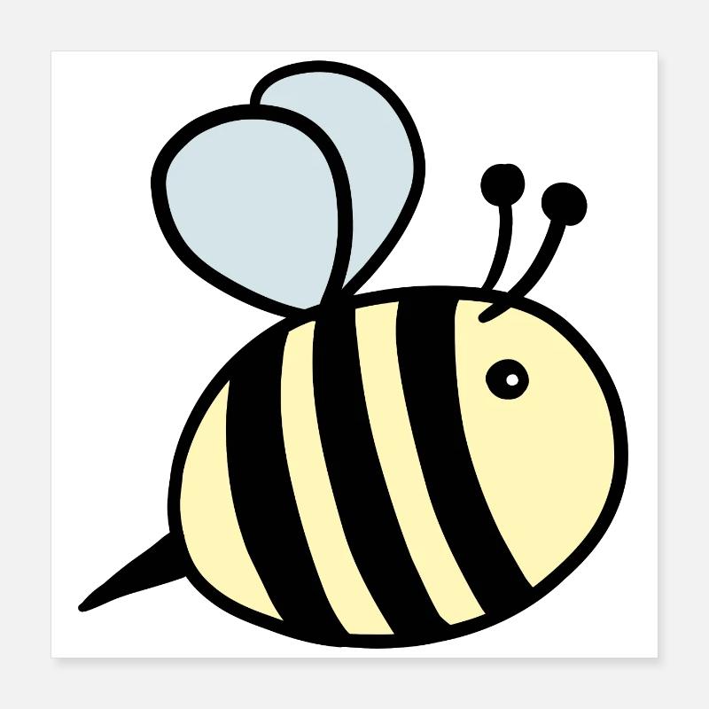 Bumblebee pastel Poster 16" x 16" (40x40 cm)