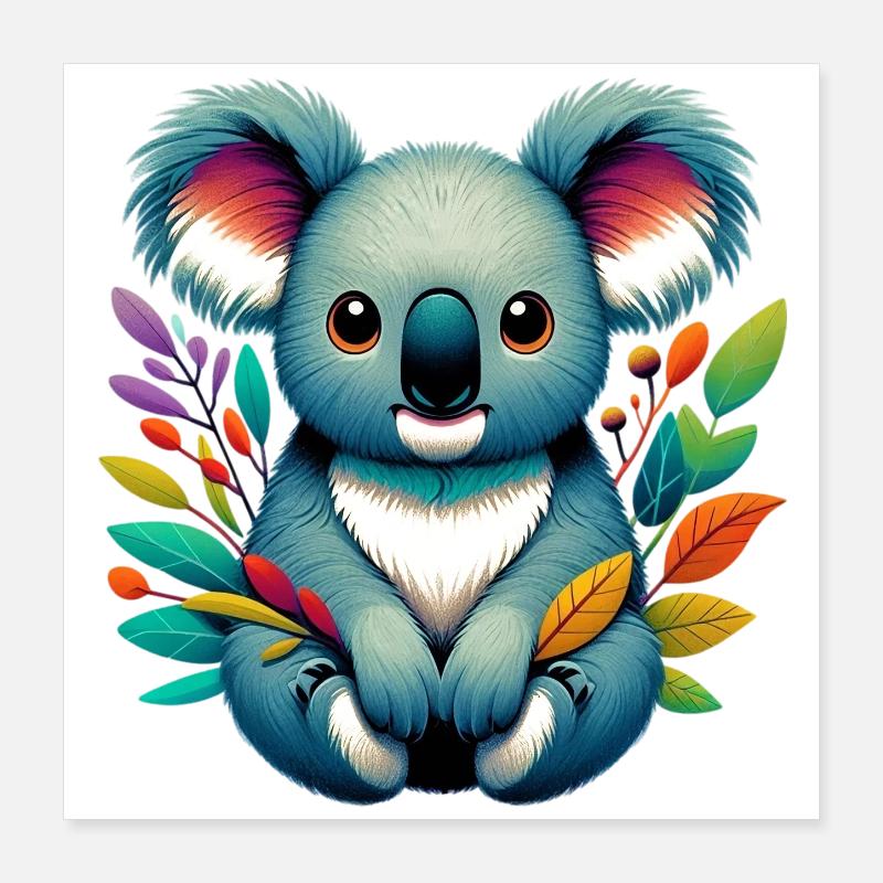 Koala Poster 16" x 16" (40x40 cm)