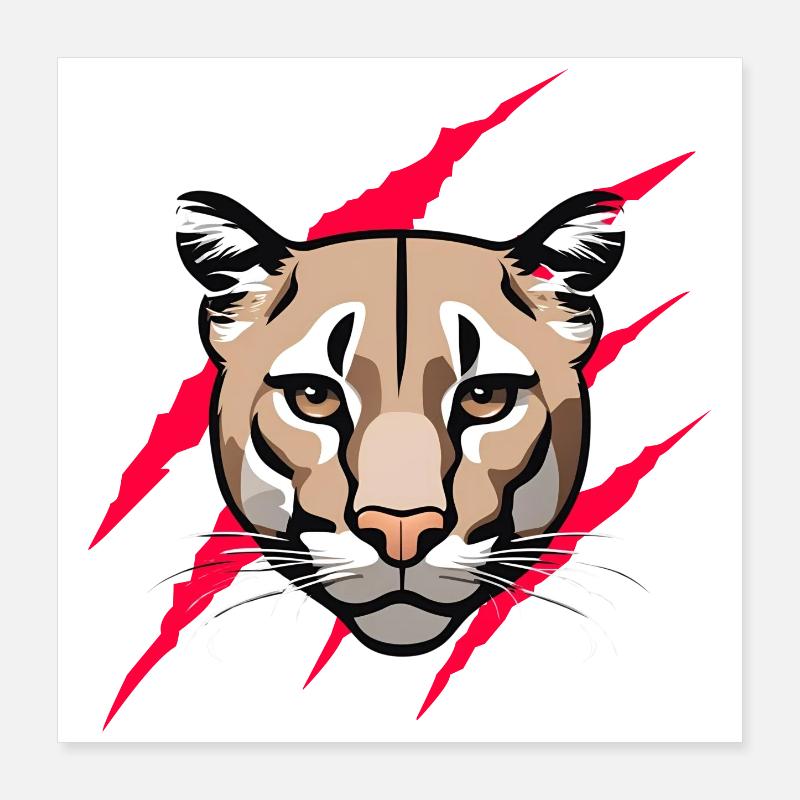 my cougar Poster 16" x 16" (40x40 cm)