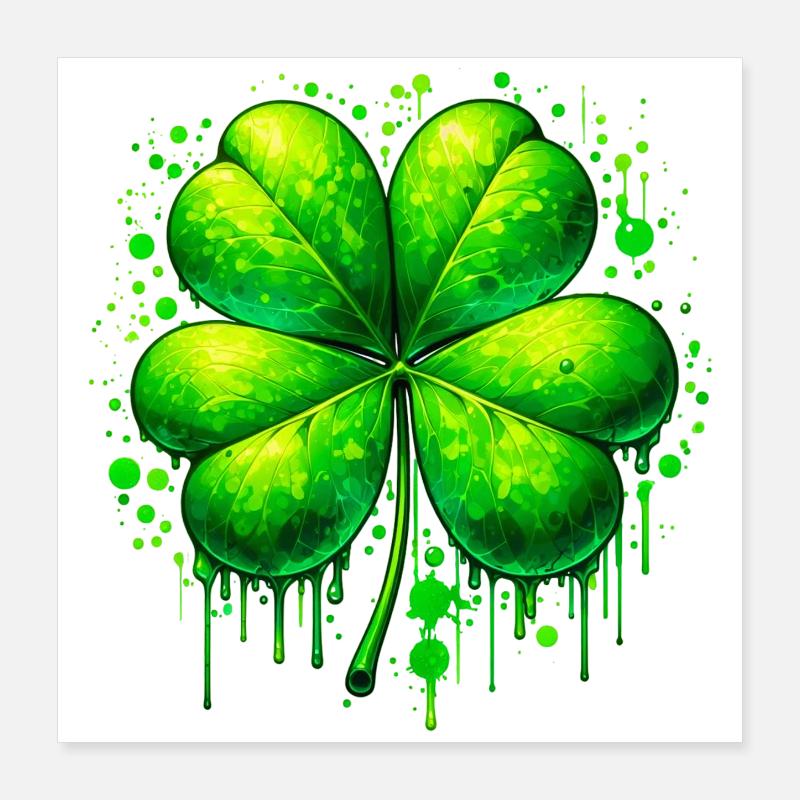 Four-leaf clover Poster 16" x 16" (40x40 cm)