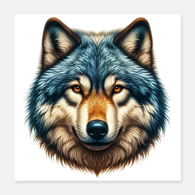 Loup Poster 40 x 40 cm